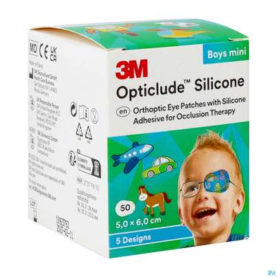 Augenpflaster Opticlude Silicone Boy Mini 5x 6cm 2737pb 50st, A-Nr.: 4531102 - 02
