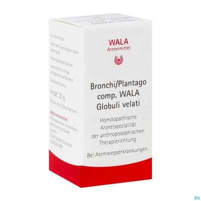 Sie sehen eine Packung Bronchi/plantago Comp Wala Globuli Velati 20g, Produktbild: 02 Bronchi/plantago Comp Wala Globuli Velati 20g, A-Nr.: 4975767 - 02