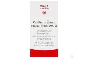 Sie sehen eine Packung Cantharis Blasen Wala Globuli Velati 20g, Produktbild: 01 Cantharis Blasen Wala Globuli Velati 20g, A-Nr.: 4975750 - 01