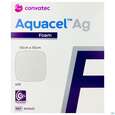 Sie sehen eine Packung Convatec Aquacel Ag Foam 10x10 Cm, Produktbild: 01 Convatec Aquacel Ag Foam 10x10 Cm, A-Nr.: 4154102 - 01