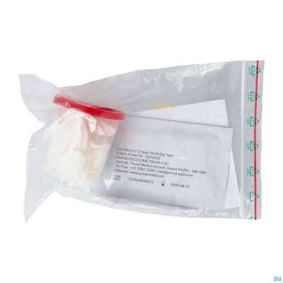 Sie sehen eine Packung Diagnostika U.zubehoer Drogenmultitest/set/b+h Ampulle/bzd/coc/thc/met/mor 6b/1 27003 1st, Produktbild: 02 Diagnostika U.zubehoer Drogenmultitest/set/b+h Ampulle/bzd/coc/thc/met/mor 6b/1 27003 1st, A-Nr.: 4861360 - 02