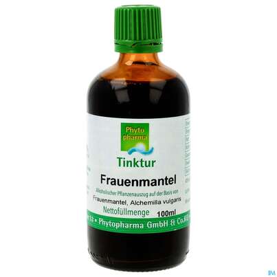 Sie sehen eine Packung Frauenmantel Tinktur Alchemilla Vulgaris Phytopharma 100ml, Produktbild: 01 Frauenmantel Tinktur Alchemilla Vulgaris Phytopharma 100ml, A-Nr.: 5392938 - 01