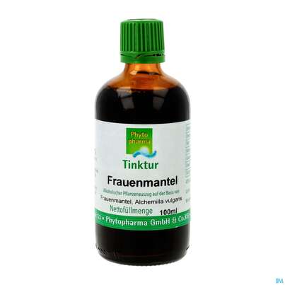 Sie sehen eine Packung Frauenmantel Tinktur Alchemilla Vulgaris Phytopharma 100ml, Produktbild: 02 Frauenmantel Tinktur Alchemilla Vulgaris Phytopharma 100ml, A-Nr.: 5392938 - 02