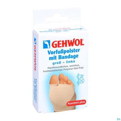 Sie sehen eine Packung Gehwol Vorfusspolster +bandage Gross Links Nr.64 1st, Produktbild: 03 Gehwol Vorfusspolster +bandage Gross Links Nr.64 1st, A-Nr.: 4853917 - 03