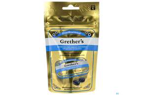 Grethers Pastillen Zuckerfrei Blackcurrant Beutel 110g, A-Nr.: 5855350 - 01