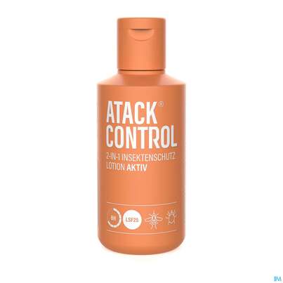 Sie sehen eine Packung Insektenschutz My Control Lotion Aktiv+lsf25 100 100ml, Produktbild: 01 Insektenschutz My Control Lotion Aktiv+lsf25 100 100ml, A-Nr.: 5203073 - 01