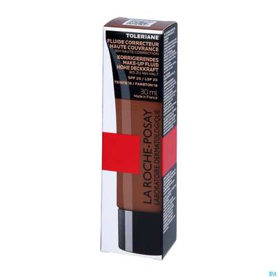 Sie sehen eine Packung La Roche Posay Toleriane Fluide Makeup 18 30ml, Produktbild: 02 La Roche Posay Toleriane Fluide Makeup 18 30ml, A-Nr.: 5710054 - 02