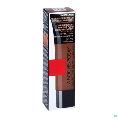 Sie sehen eine Packung La Roche Posay Toleriane Fluide Makeup 18 30ml, Produktbild: 03 La Roche Posay Toleriane Fluide Makeup 18 30ml, A-Nr.: 5710054 - 03
