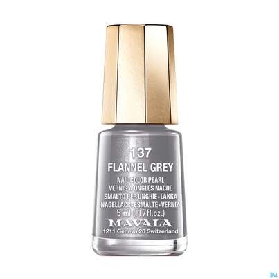 Sie sehen eine Packung Mavala Nagellacke 137 Flan Grey 5ml, Produktbild: 02 Mavala Nagellacke 137 Flan Grey 5ml, A-Nr.: 4270386 - 02