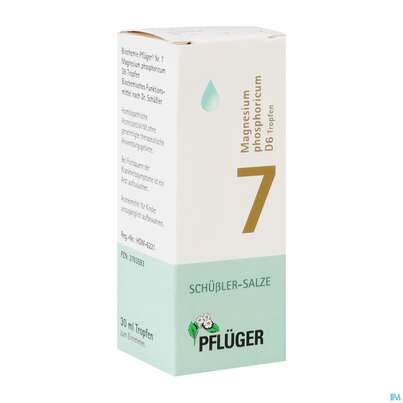 Sie sehen eine Packung Schuess 7 Magn Phos D 6 Pflu 30ml, Produktbild: 02 Schuess 7 Magn Phos D 6 Pflu 30ml, A-Nr.: 3703593 - 02