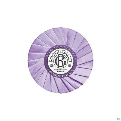Sie sehen eine Packung Seifen Roger & Gallet Wellbeing/soap Heritage Lavande Royal 100g, Produktbild: 01 Seifen Roger & Gallet Wellbeing/soap Heritage Lavande Royal 100g, A-Nr.: 5733523 - 01