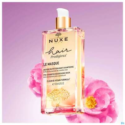 Sie sehen eine Packung Nuxe Hair Prodigieux Pre-shampoo Nourishing Mask 125ml, Produktbild: 03 Nuxe Hair Prodigieux Pre-shampoo Nourishing Mask 125ml, A-Nr.: 5880690 - 03