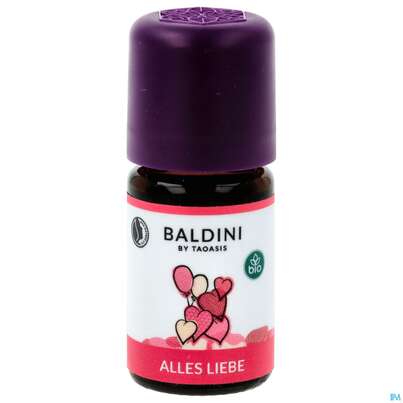 Sie sehen eine Packung Taoasis Baldini Bio Alles Liebe 5ml, Produktbild: 01 Taoasis Baldini Bio Alles Liebe 5ml, A-Nr.: 5857202 - 01