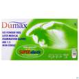Sie sehen eine Packung Untersuchungshandschuhe -dumax Latex Puderfrei M 100st, Produktbild: 01 Untersuchungshandschuhe -dumax Latex Puderfrei M 100st, A-Nr.: 2995458 - 01