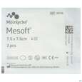 Sie sehen eine Packung Vlieskompressen Mesoft/set Steril 7,5x 7,5cm 2st, Produktbild: 01 Vlieskompressen Mesoft/set Steril 7,5x 7,5cm 2st, A-Nr.: 1652288 - 01