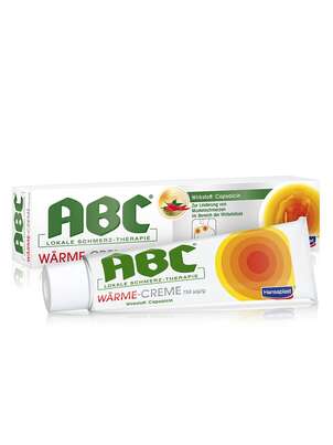 Sie sehen eine Packung Hansaplast ABC Wärme-Creme, Produktbild: 01 Hansaplast ABC Wärme-Creme, A-Nr.: 3144509 - 01