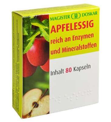 Sie sehen eine Packung Doskar Apfelessig Kapseln, Produktbild: 01 Doskar Apfelessig Kapseln, A-Nr.: 2099215 - 01