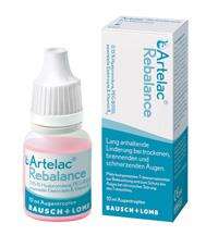 Sie sehen eine Packung Artelac Rebalance Augentropfen 10ml, Produktbild: 01 Artelac Rebalance Augentropfen 10ml, A-Nr.: 3825741 - 01