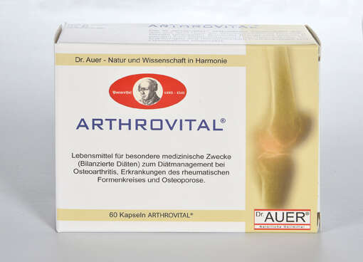 Sie sehen eine Packung ARTHROVITAL Dr. Auer, Produktbild: 01 ARTHROVITAL Dr. Auer, A-Nr.: 3208190 - 01