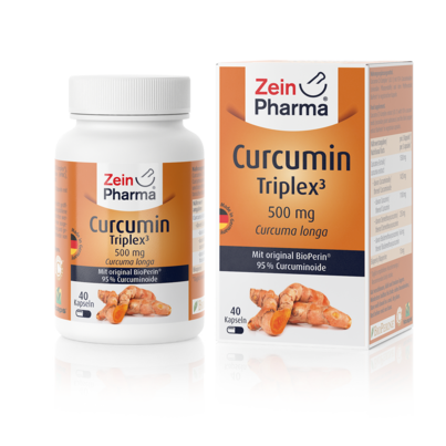 Sie sehen eine Packung Zeinpharma Curcumin 500 mg, Produktbild: 01 Zeinpharma Curcumin 500 mg, A-Nr.: 4358425 - 01