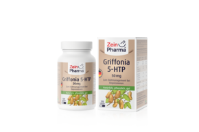 Sie sehen eine Packung Zeinpharma Griffonia 5-HTP 50 mg Kapseln, Produktbild: 01 Zeinpharma Griffonia 5-HTP 50 mg Kapseln, A-Nr.: 4159973 - 01
