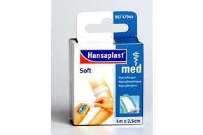 Hansaplast med Fixierpflaster soft 2,5cm x 5m, A-Nr.: 2843205 - 01