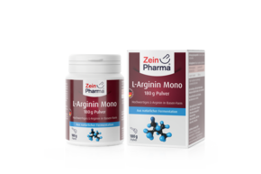 Sie sehen eine Packung Zeinpharma L-Arginin Pulver, Produktbild: 01 Zeinpharma L-Arginin Pulver, A-Nr.: 4324892 - 01