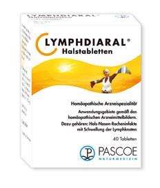 Sie sehen eine Packung Lymphdiaral Halstabletten, Produktbild: 01 Lymphdiaral Halstabletten, A-Nr.: 3766228 - 01