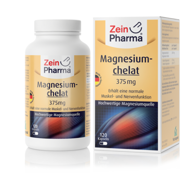 Sie sehen eine Packung Zeinpharma Magnesium Chelat Kapseln, Produktbild: 01 Zeinpharma Magnesium Chelat Kapseln, A-Nr.: 4331975 - 01