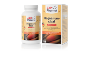 Sie sehen eine Packung Zeinpharma Magnesium Citrat Kapseln, Produktbild: 01 Zeinpharma Magnesium Citrat Kapseln, A-Nr.: 3956727 - 01