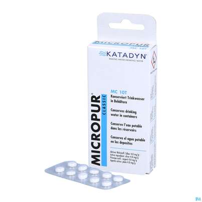 Sie sehen eine Packung Micropur Mc10t Tabl 40st, Produktbild: 04 Micropur Mc10t Tabl 40st, A-Nr.: 2528834 - 04