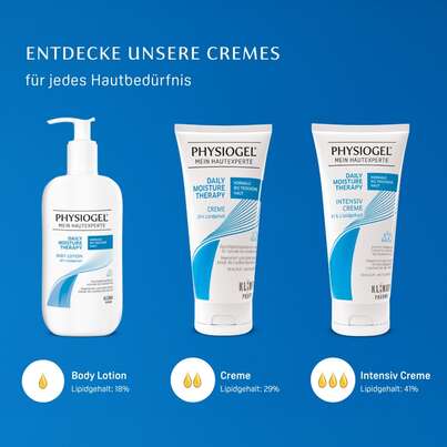 Sie sehen eine Packung PHYSIOGEL® Daily Moisture Therapy Body Lotion für normale bis trockene Haut, Produktbild: 05 PHYSIOGEL® Daily Moisture Therapy Body Lotion für normale bis trockene Haut, A-Nr.: 2703071 - 05