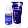 Sie sehen eine Packung Hyaluron Fersen-fuss Creme +magnesiumoelbad 100ml Aktio 100ml, Produktbild: 01 Hyaluron Fersen-fuss Creme +magnesiumoelbad 100ml Aktio 100ml, A-Nr.: 4355496 - 01