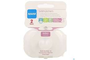 Sie sehen eine Packung Mam Care Stillhuetchen Large 2st, Produktbild: 01 Mam Care Stillhuetchen Large 2st, A-Nr.: 3754219 - 01