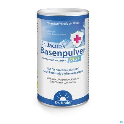 Sie sehen eine Packung Basen Pulver Dr.jacobs Plus 300g, Produktbild: 01 Basen Pulver Dr.jacobs Plus 300g, A-Nr.: 4074751 - 01
