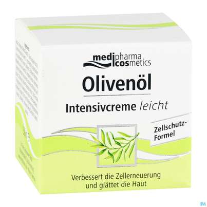 Sie sehen eine Packung Oliven Oel Dr.theiss Intensiv Creme Leicht 50ml, Produktbild: 05 Oliven Oel Dr.theiss Intensiv Creme Leicht 50ml, A-Nr.: 3966016 - 05