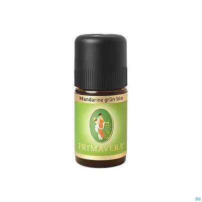 Sie sehen eine Packung Aetherische Oele Primavera Mandarine Gruen Bio 5ml, Produktbild: 01 Aetherische Oele Primavera Mandarine Gruen Bio 5ml, A-Nr.: 2398981 - 01