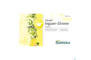 Sidroga Tee Doppelkammerbeutel Wellness Ingwer-zitrone 20st, A-Nr.: 3486670 - 01