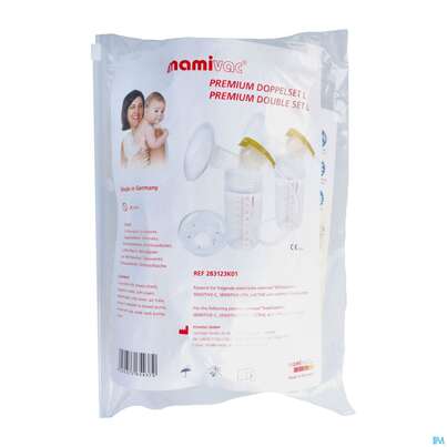 Sie sehen eine Packung Milchpumpen-u.zubehoer Mamivac Sensitiv Pumpset Doppelt 1st, Produktbild: 02 Milchpumpen-u.zubehoer Mamivac Sensitiv Pumpset Doppelt 1st, A-Nr.: 3042341 - 02