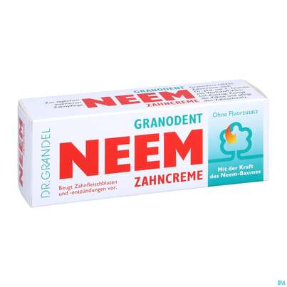 Sie sehen eine Packung Zahnpaste Neem Dr.grandel Nr 1112 50ml, Produktbild: 03 Zahnpaste Neem Dr.grandel Nr 1112 50ml, A-Nr.: 1833914 - 03