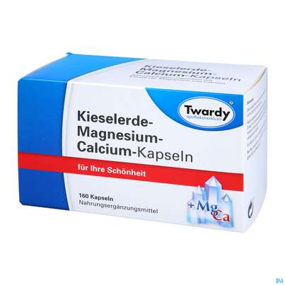 Kieselerde +calcium+magnesium Kapseln-twardy 160st, A-Nr.: 1574401 - 02