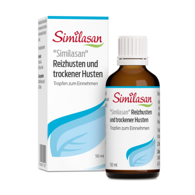 Sie sehen eine Packung Tropfen gegen Reizhusten und trockenen Husten „Similasan“, Produktbild: 01 Tropfen gegen Reizhusten und trockenen Husten „Similasan“, A-Nr.: 0752088 - 01