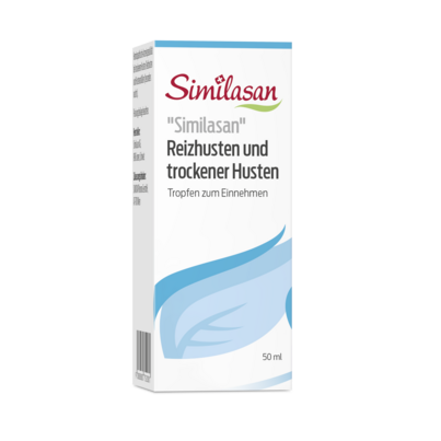 Sie sehen eine Packung Tropfen gegen Reizhusten und trockenen Husten „Similasan“, Produktbild: 02 Tropfen gegen Reizhusten und trockenen Husten „Similasan“, A-Nr.: 0752088 - 02