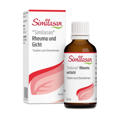 Sie sehen eine Packung Tropfen gegen Rheuma und Gicht „Similasan“, Produktbild: 01 Tropfen gegen Rheuma und Gicht „Similasan“, A-Nr.: 0752355 - 01