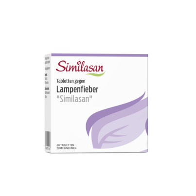 Sie sehen eine Packung Tabletten gegen Lampenfieber „Similasan“, Produktbild: 02 Tabletten gegen Lampenfieber „Similasan“, A-Nr.: 3514981 - 02