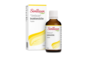 Sie sehen eine Packung Tropfen gegen Insektenstiche „Similasan“, Produktbild: 01 Tropfen gegen Insektenstiche „Similasan“, A-Nr.: 2444178 - 01