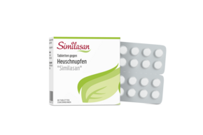 Sie sehen eine Packung Tabletten gegen Heuschnupfen Similasan, Produktbild: 01 Tabletten gegen Heuschnupfen Similasan, A-Nr.: 3545243 - 01