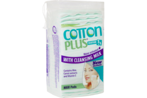 Reinigungspads 2in1 mit Aloe Reinigungsmilch 50st. COTTON PLUS, A-Nr.: 5869300 - 01