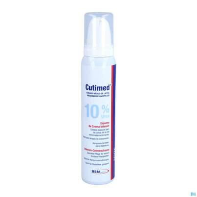 Sie sehen eine Packung Cutimed Acute Cremeschaum Intensiv/10% Urea 125ml 72641 1st, Produktbild: 01 Cutimed Acute Cremeschaum Intensiv/10% Urea 125ml 72641 1st, A-Nr.: 3478908 - 01