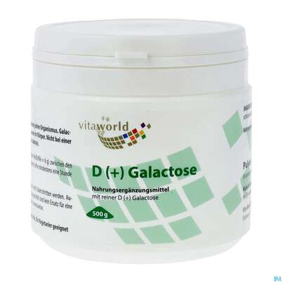 Galactose D (+) Pulver/rein Vegetarisch -vita World 500g, A-Nr.: 4843994 - 02